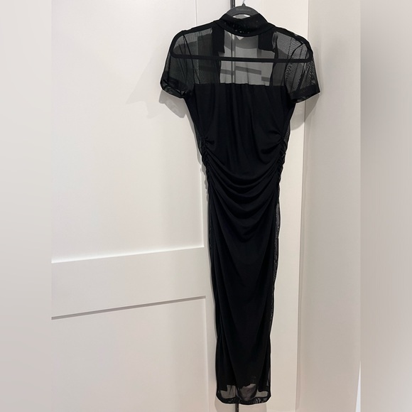 Amanda Uprichard - Dominique Midi Dress in Black - size small - Picture 4 of 6